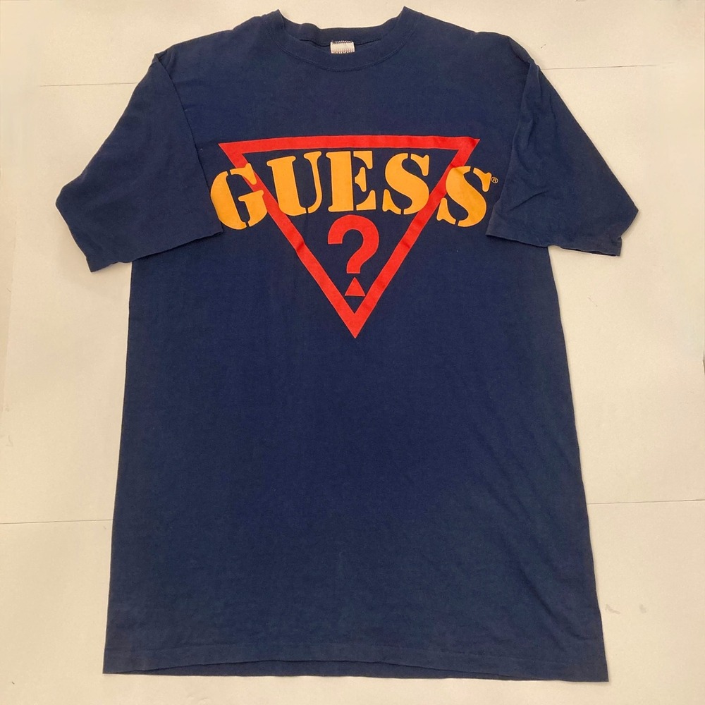 Vtg Guess Shirt Mens One Size‎ Short Sleeve George Marciano Single Stitch USA